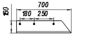 Лемех-КГП-01.545-01.546-1-но-сторонний-L700-Культиваторы-глубоко-рыхлители-ПГН-3-ПГН-5-ГУН-4-КПГ-250А-м7.5кг-300x176