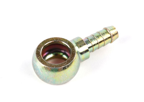 Угольник поворотный (банджо) Ф10, выход Ф8 (К16А-1107122) топливная система