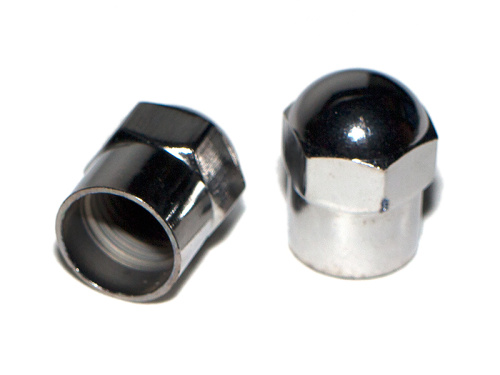 Колпачки на колесные вентили алюминиевые (4 шт)