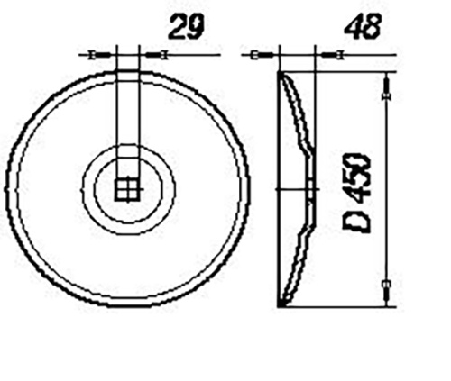 Диск лущильника Н.154.00.407