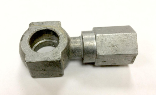 угольник поворотный с гайкой алюмин